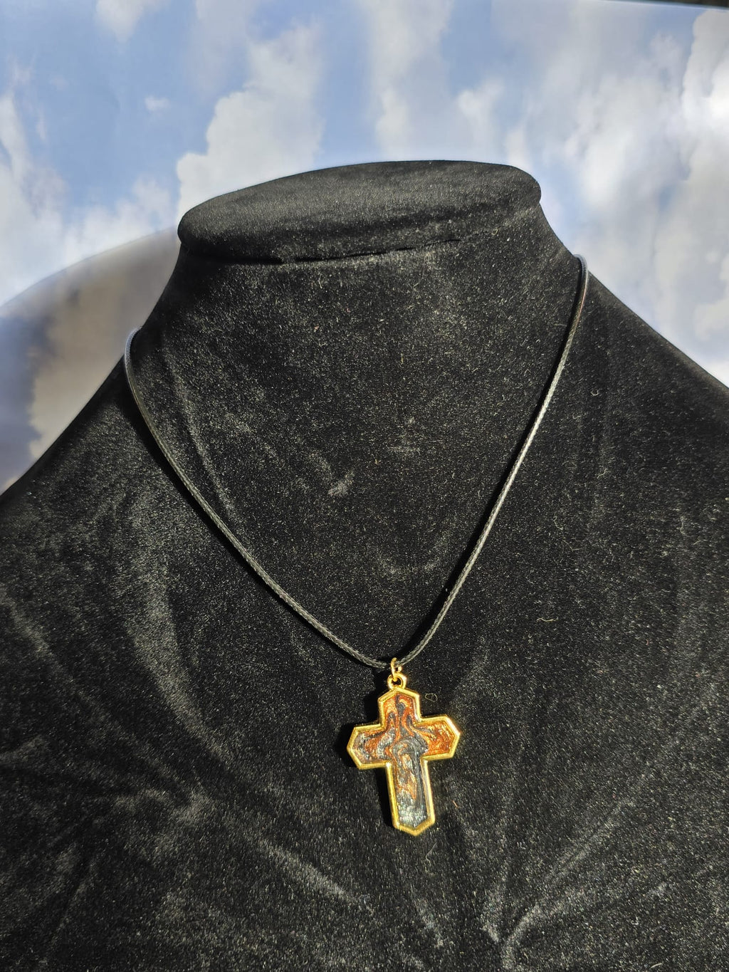 Cosmic Cross - Cosmic Resin Pendant