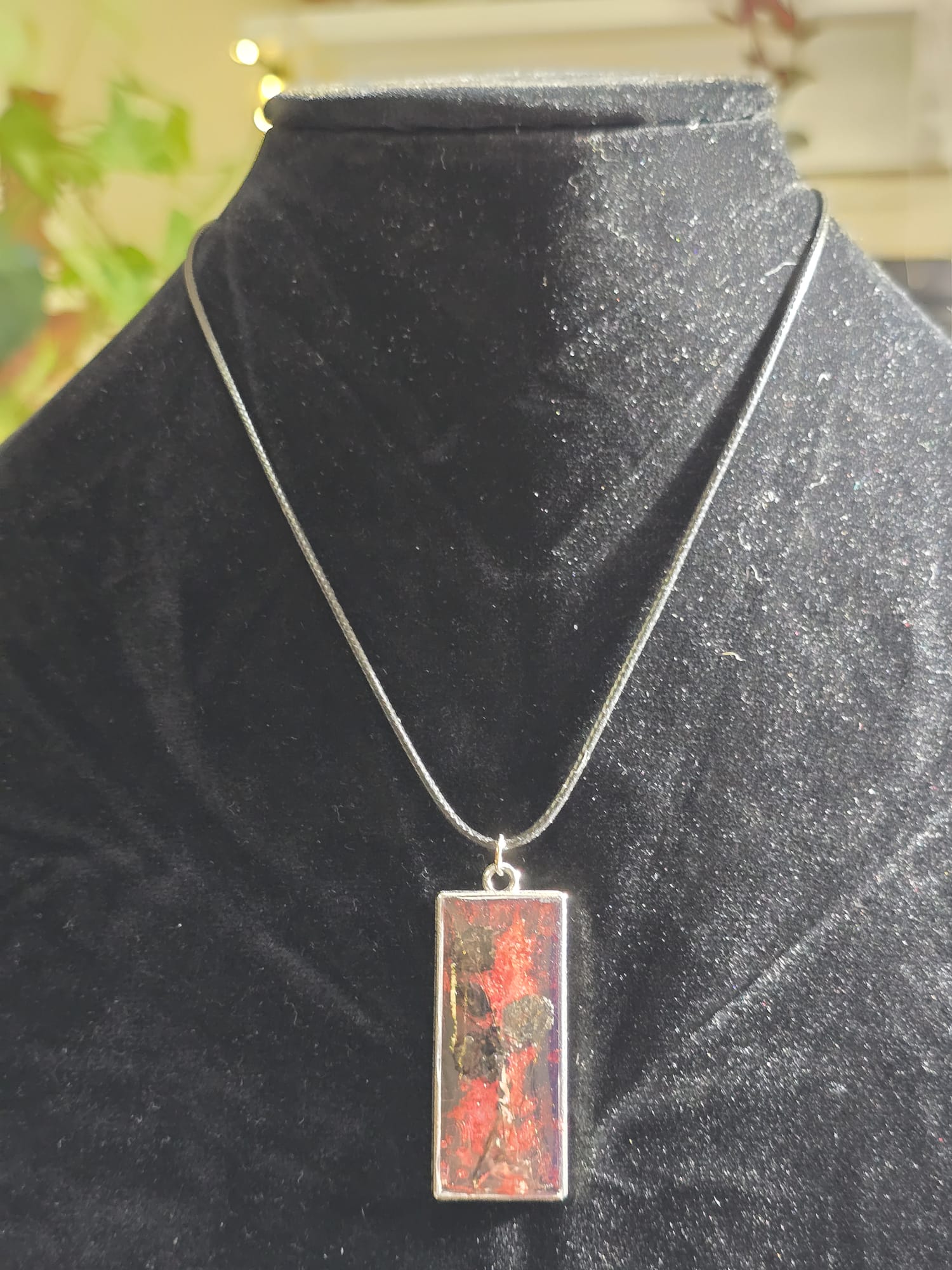 Ashen Roses - Botanical Resin Pendant